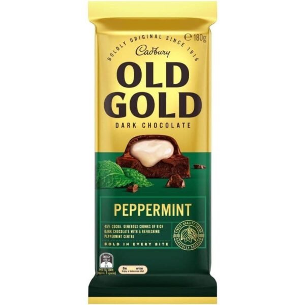 Cadbury Old Gold Dark Chocolate Peppermint 180g