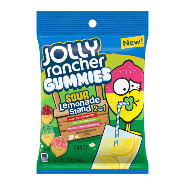 Jolly Rancher Gummies Sour Lemonade Stand 2 in 1 184g