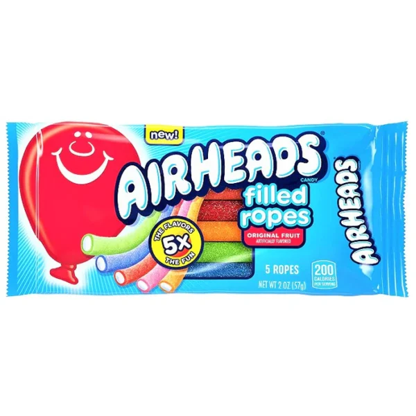Airheads Filled Ropes Original Fruit 57g