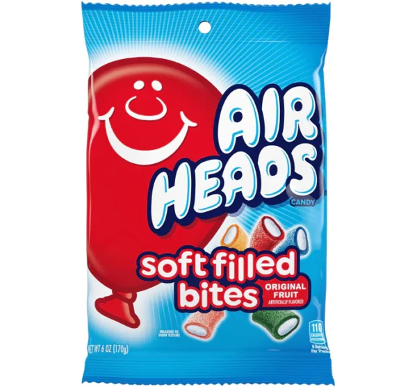 Airheads Soft Filled Bites Original Fruit 170g