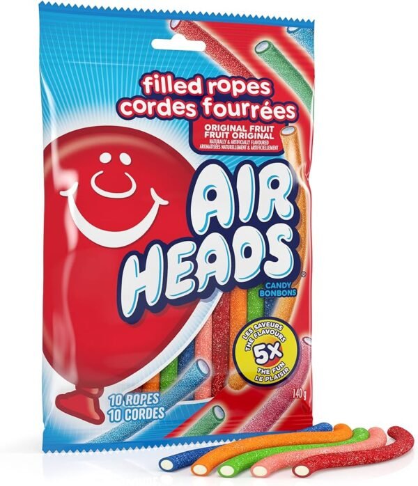 Air Heads Candy Bonbons Filled Ropes 140g